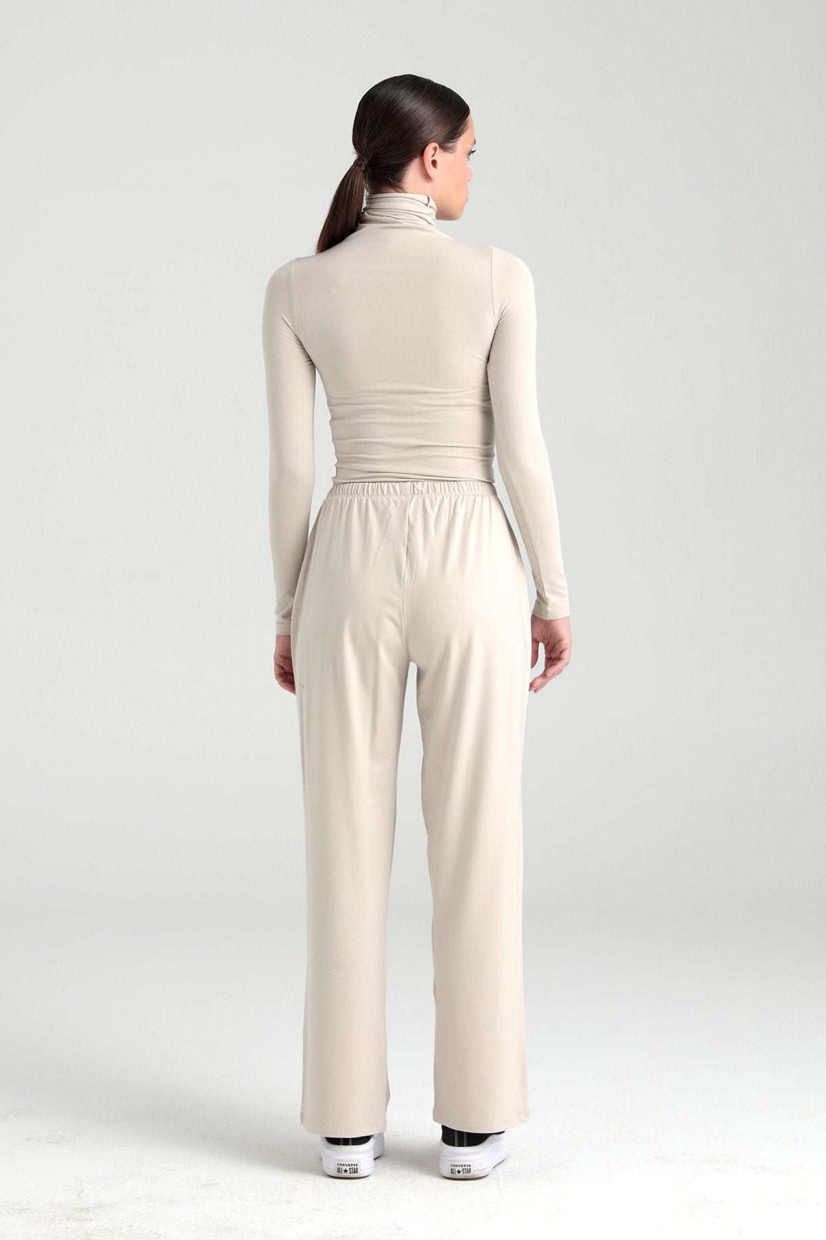 Ultra Soft Bağcıklı Pantolon Bej