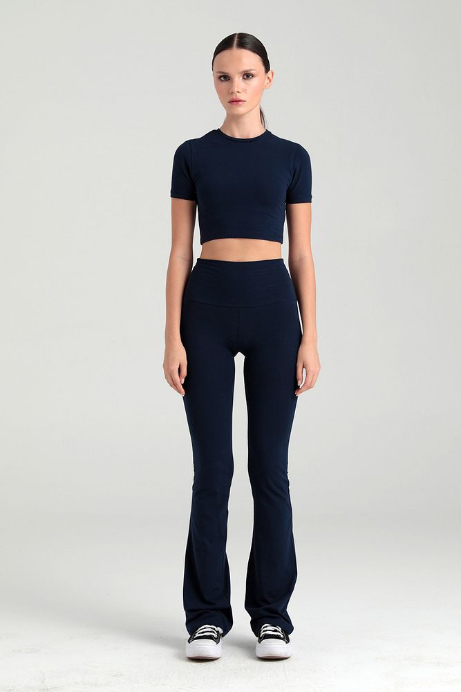 Ultra Soft İspanyol Paça Pantolon Lacivert