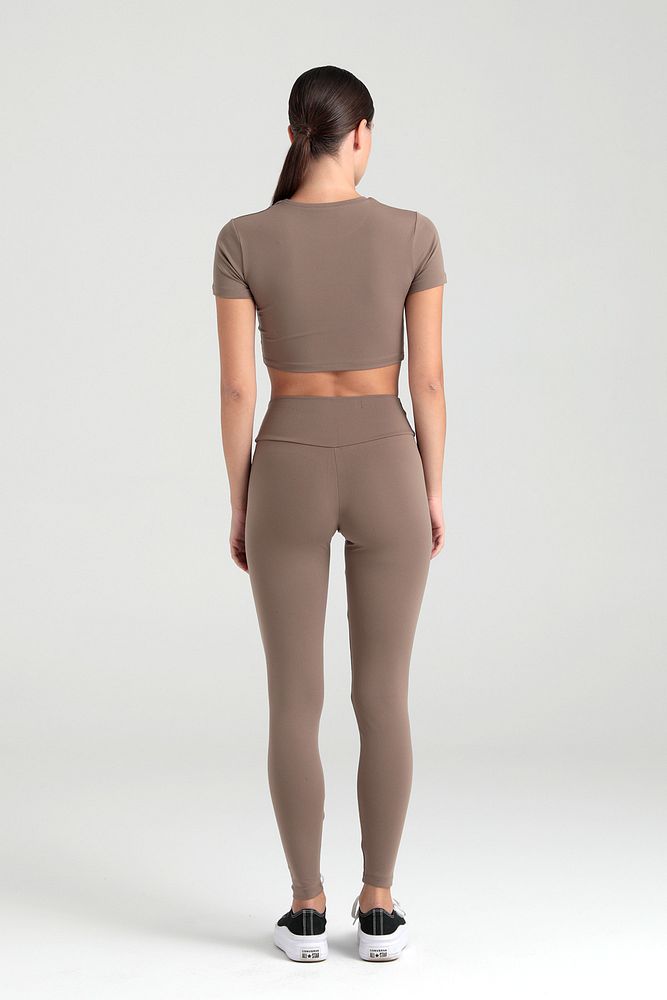 Comfort Yüksek Bel Tayt Vizon