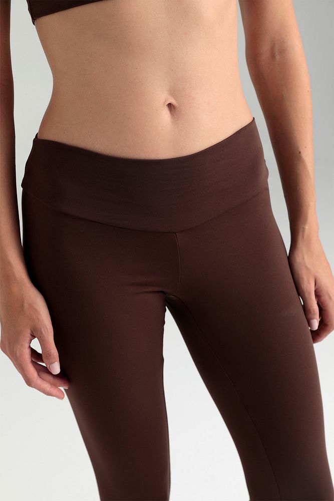 Comfort Yüksek Bel Tayt Kahverengi