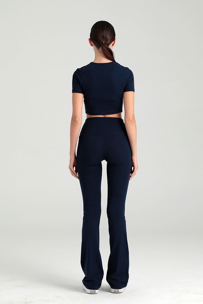 Ultra Soft İspanyol Paça Pantolon Lacivert