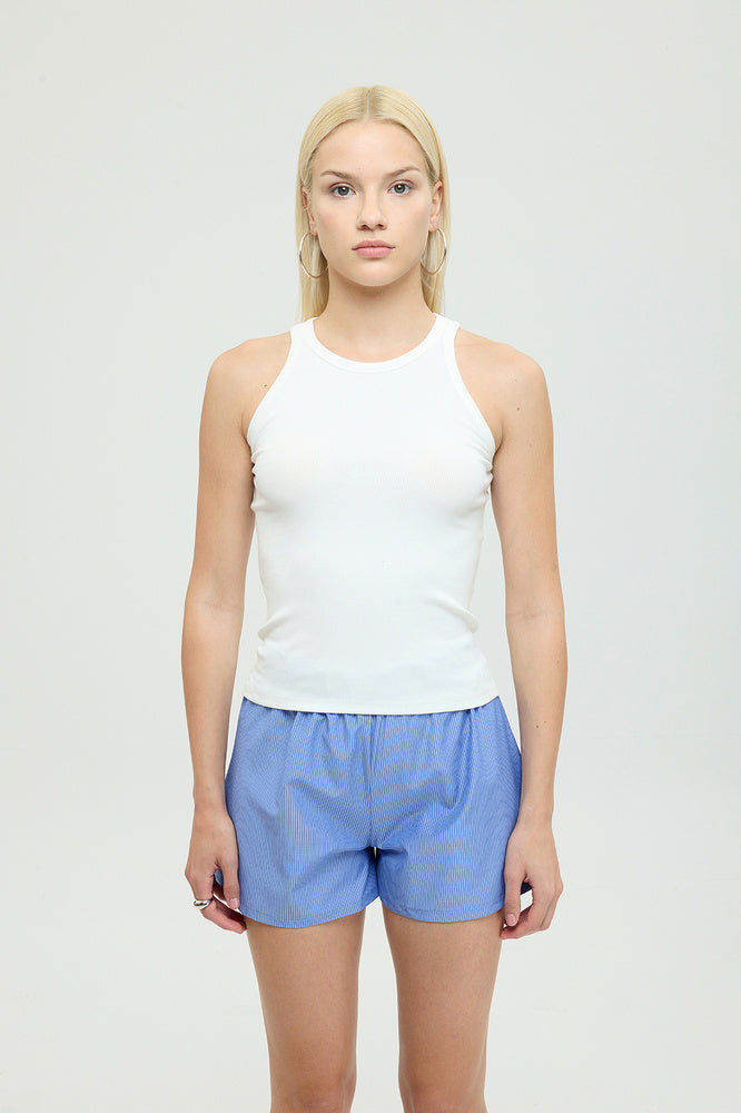 Soft Rib Tank Top Ekru