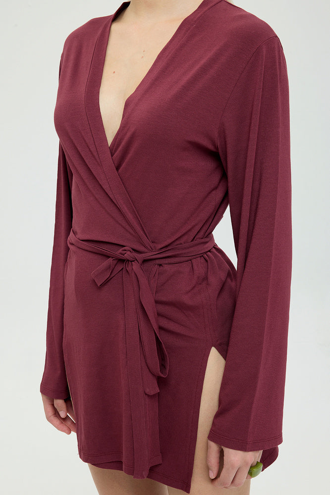 Ultra Soft Zoe Kimono Bordo
