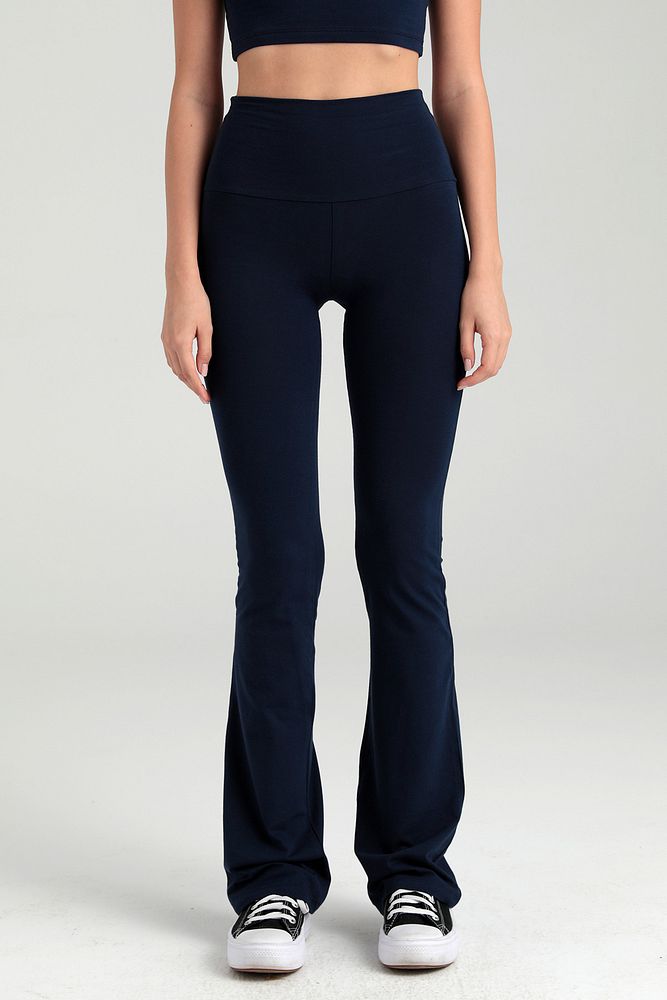 Ultra Soft İspanyol Paça Pantolon Lacivert