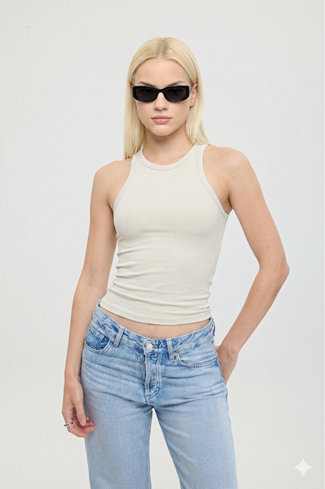 Ultra Soft Tank Top Bej