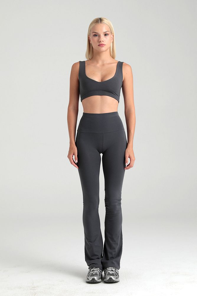 Ultra Soft Ispanyol Paça Pantolon Füme