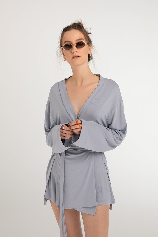 Ultra Soft Zoe Kimono Gri
