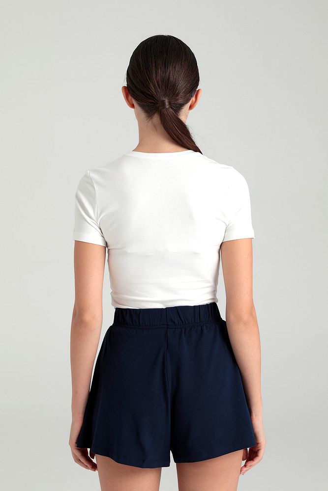 Ultra Soft Yuvarlak Yaka Kısa Kol Bluz Ekru