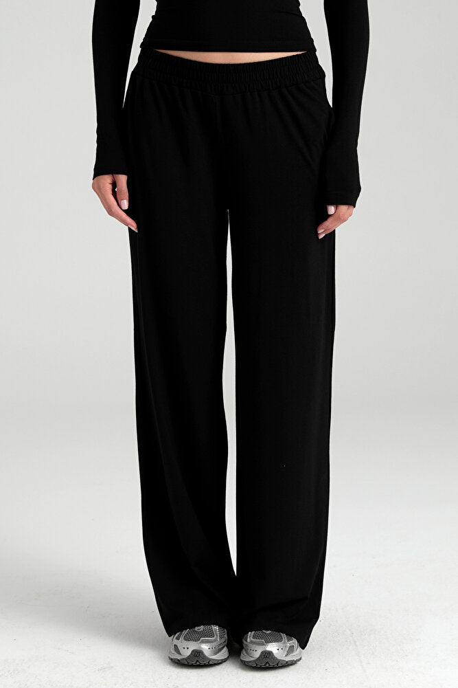 Ultra Soft Bol Pantolon Siyah