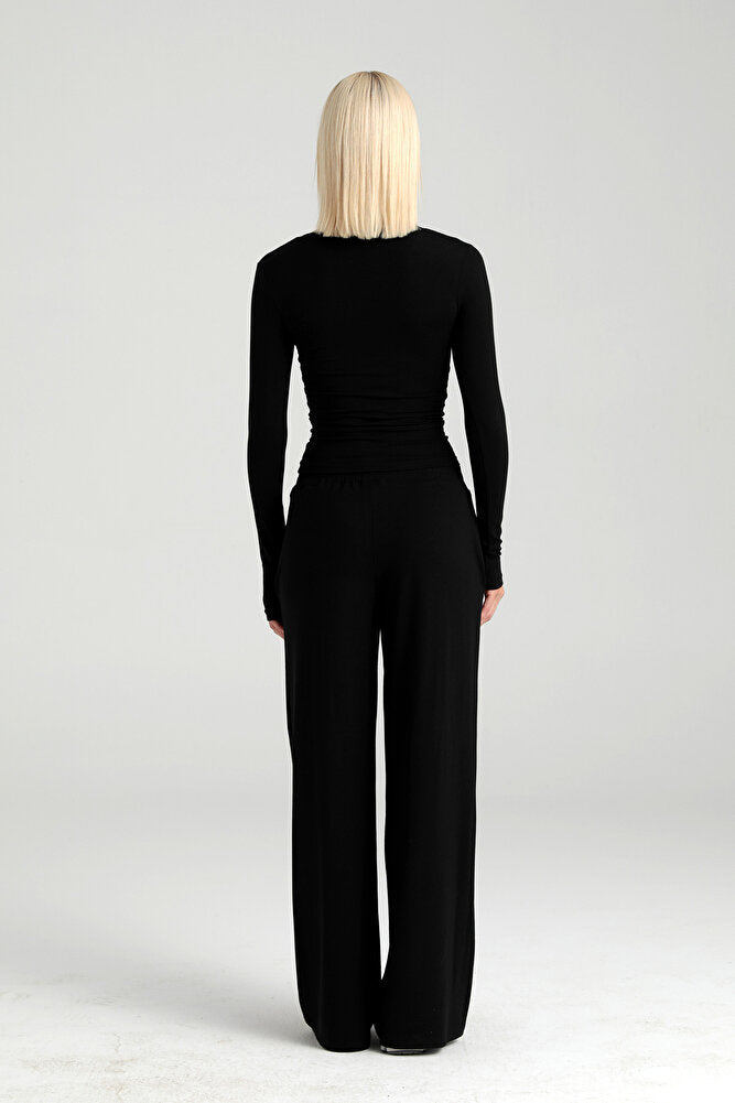 Ultra Soft Bol Pantolon Siyah