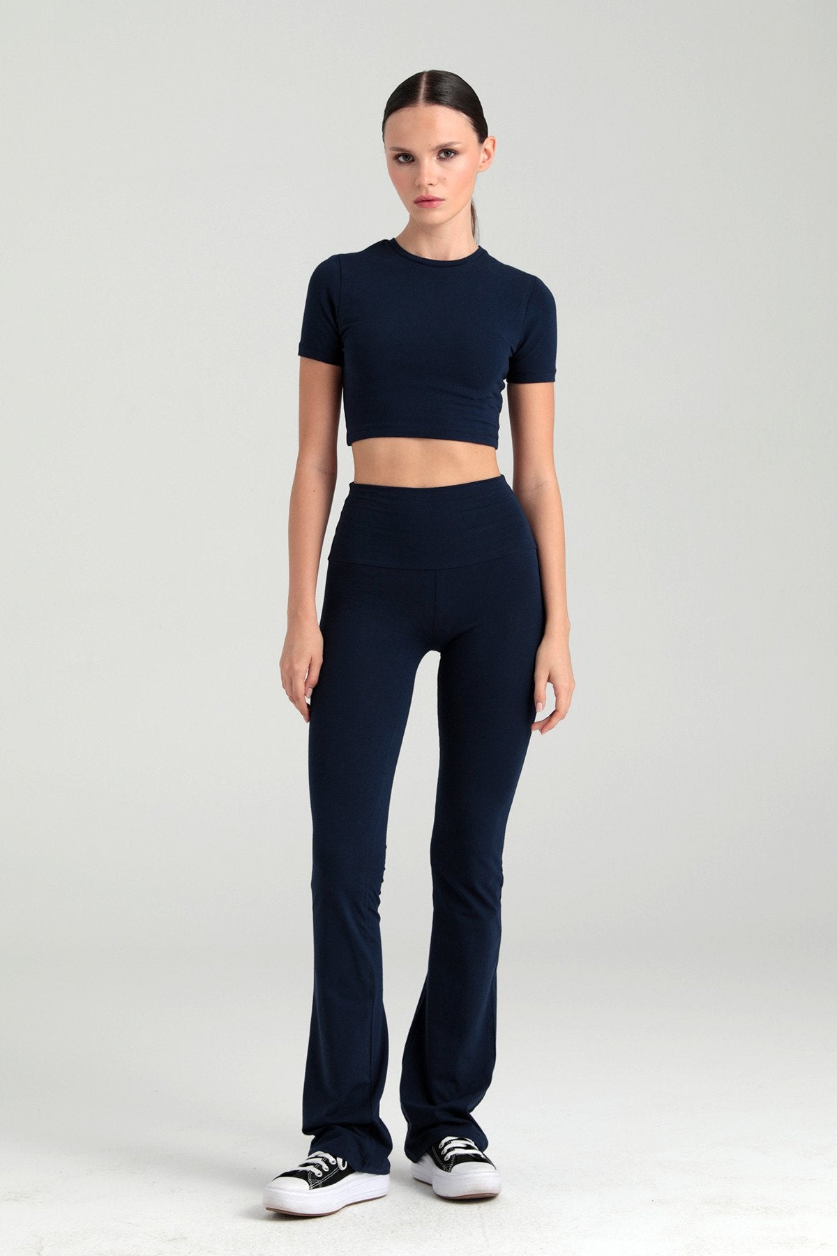 Ultra Soft İspanyol Paça Pantolon Lacivert