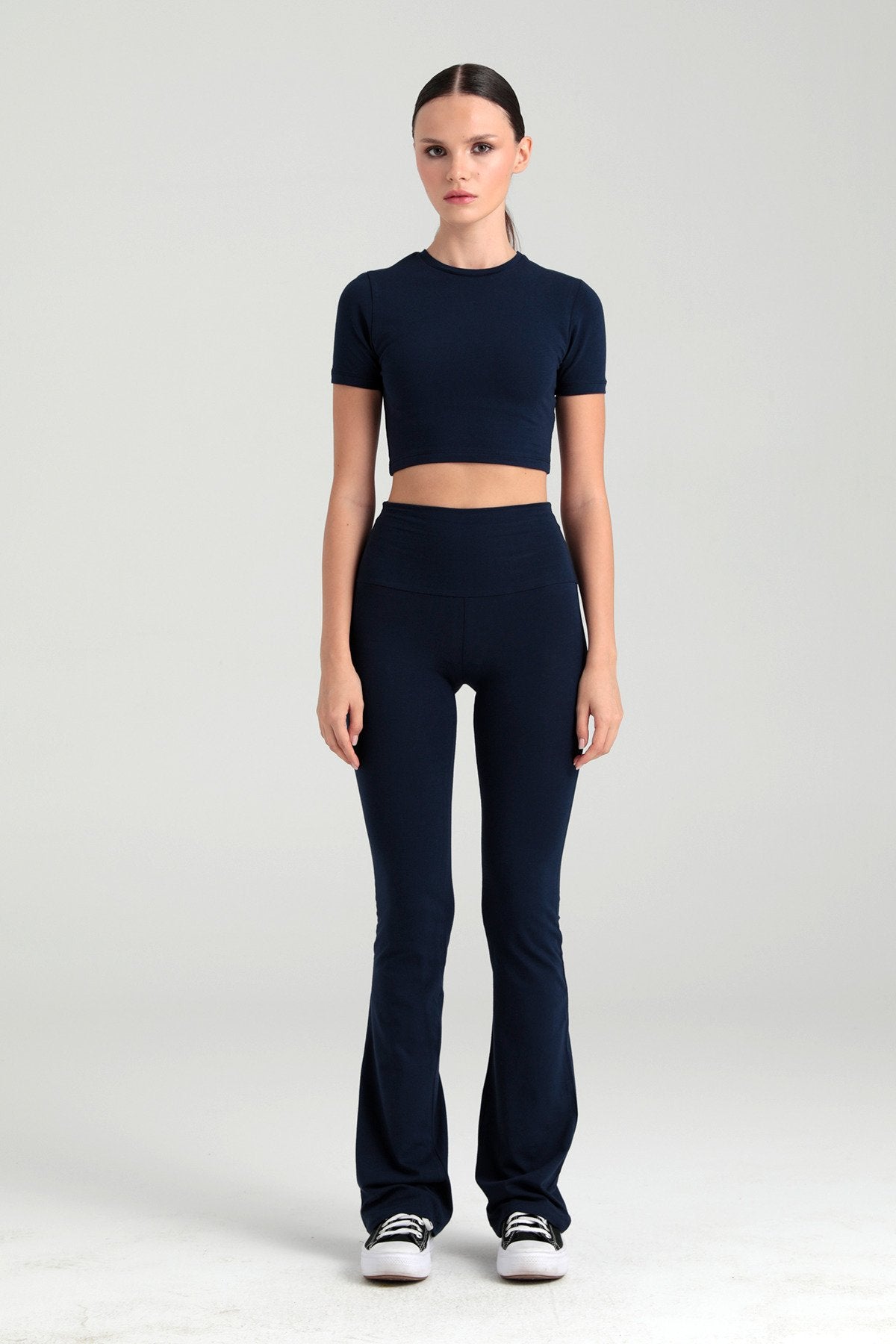 Ultra Soft İspanyol Paça Pantolon Lacivert