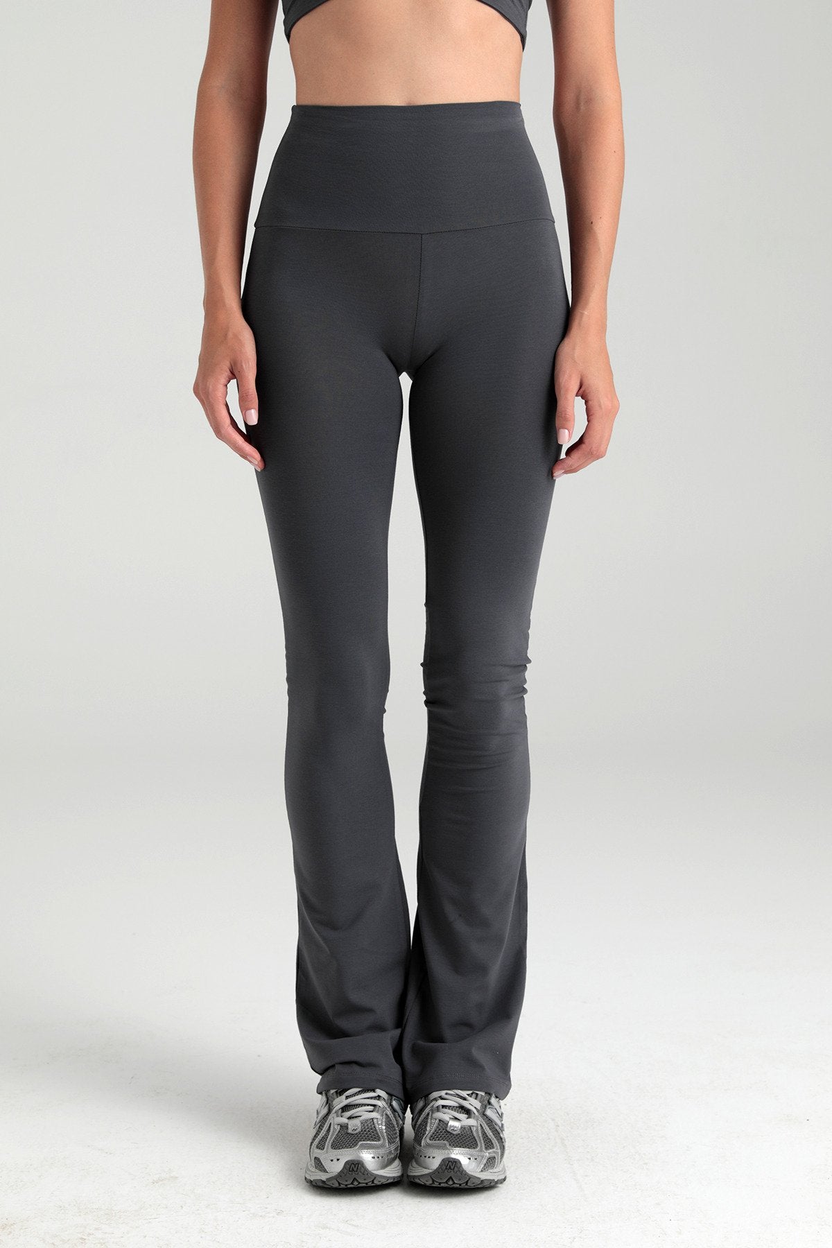 Ultra Soft Ispanyol Paça Pantolon Füme