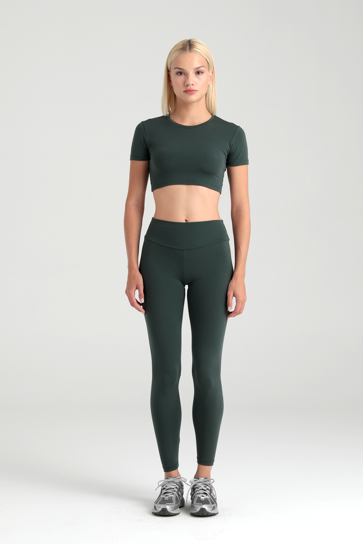 Comfort Yüksek Bel Tayt Yosun Yeşili