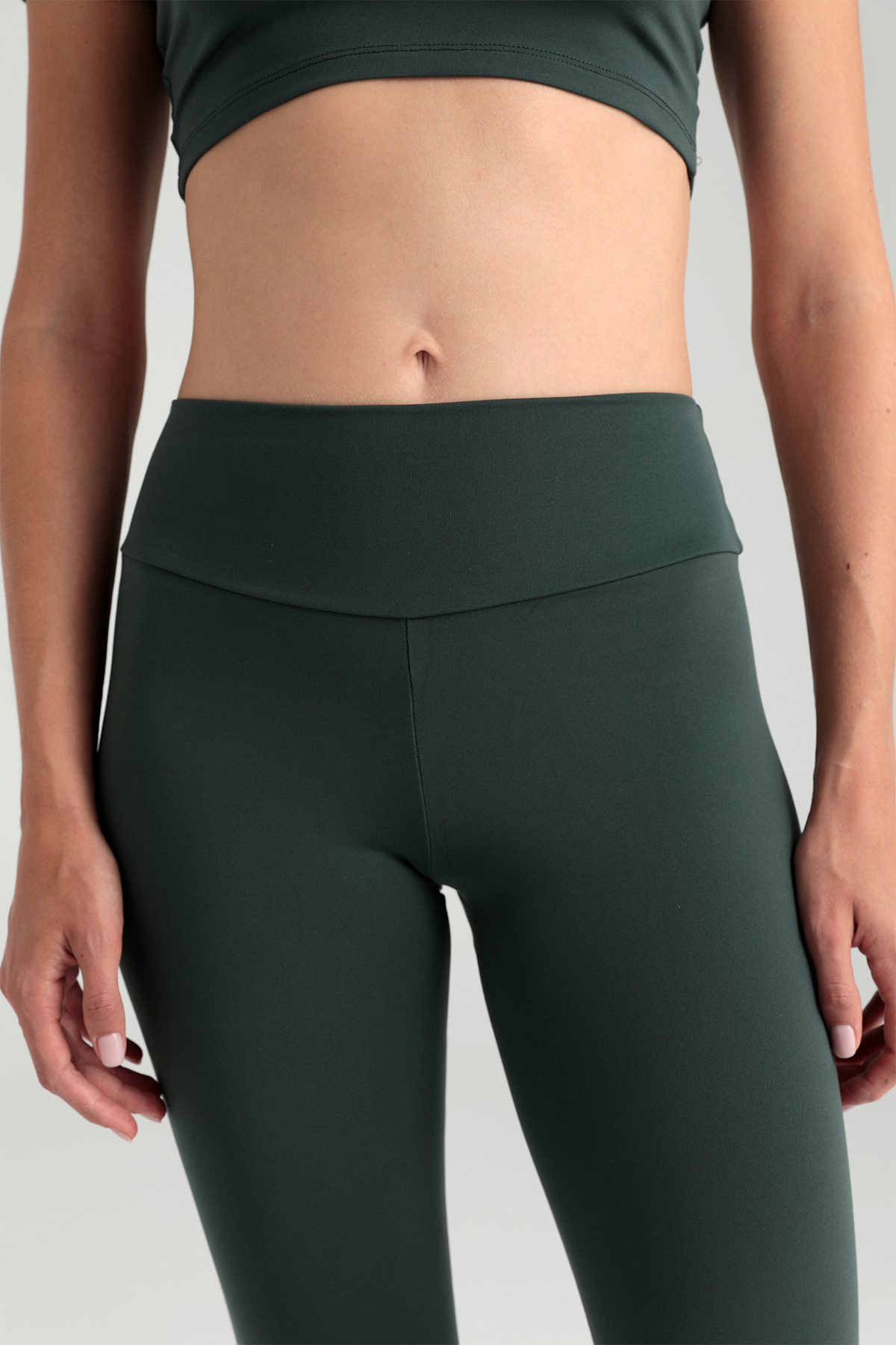 Comfort Yüksek Bel Tayt Yosun Yeşili