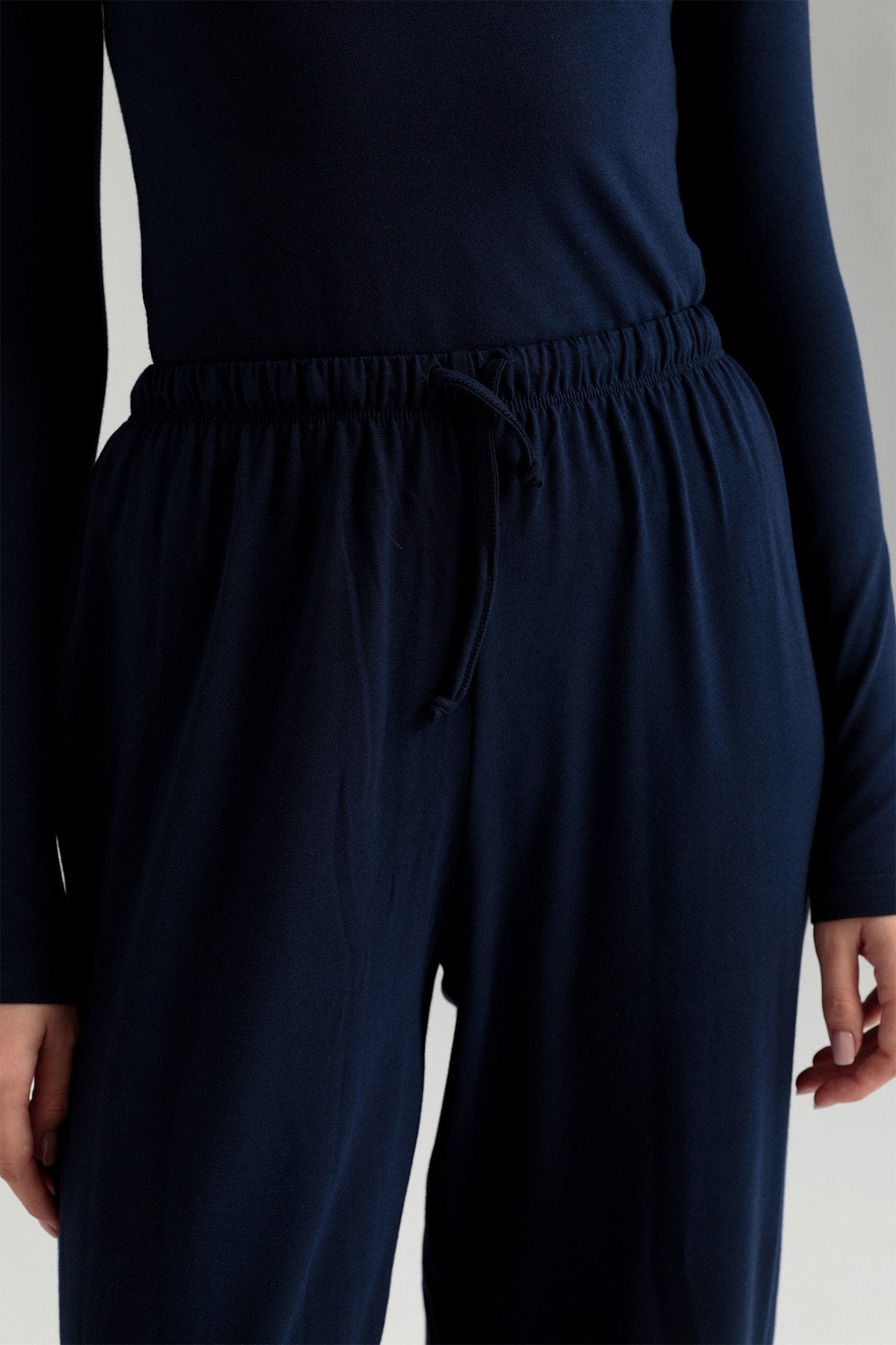 Ultra Soft Bağcıklı Pantolon Lacivert