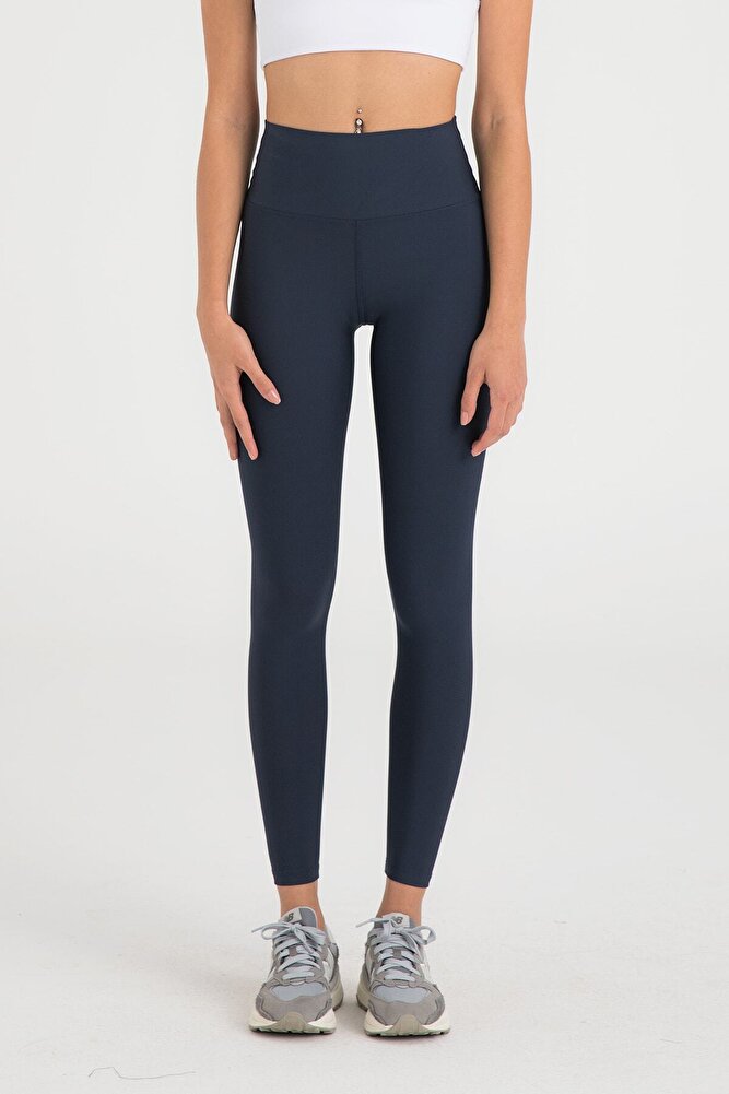 Yüksek Bel Toparlayıcı Spor Tayt Lacivert