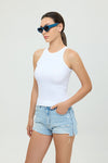 Soft Touch Tank Top Beyaz