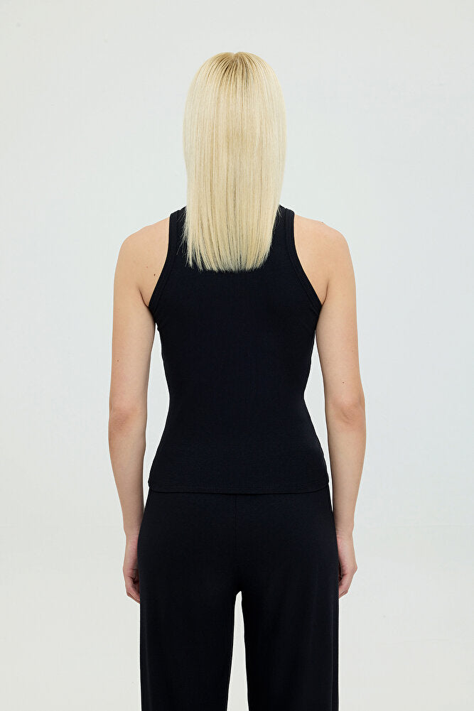 Soft Rib Tank Top Siyah