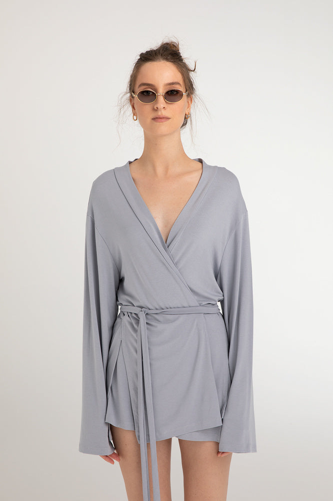 Ultra Soft Zoe Kimono Gri