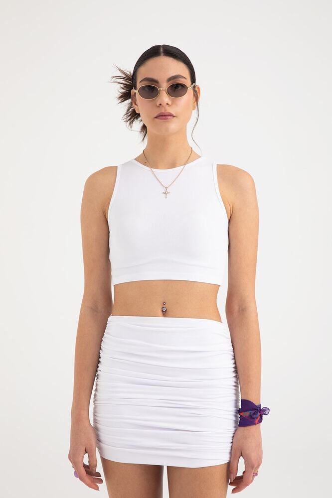 Soft Touch Body Tank Beyaz