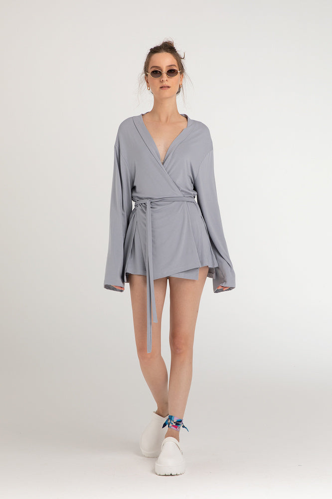 Ultra Soft Zoe Kimono Gri