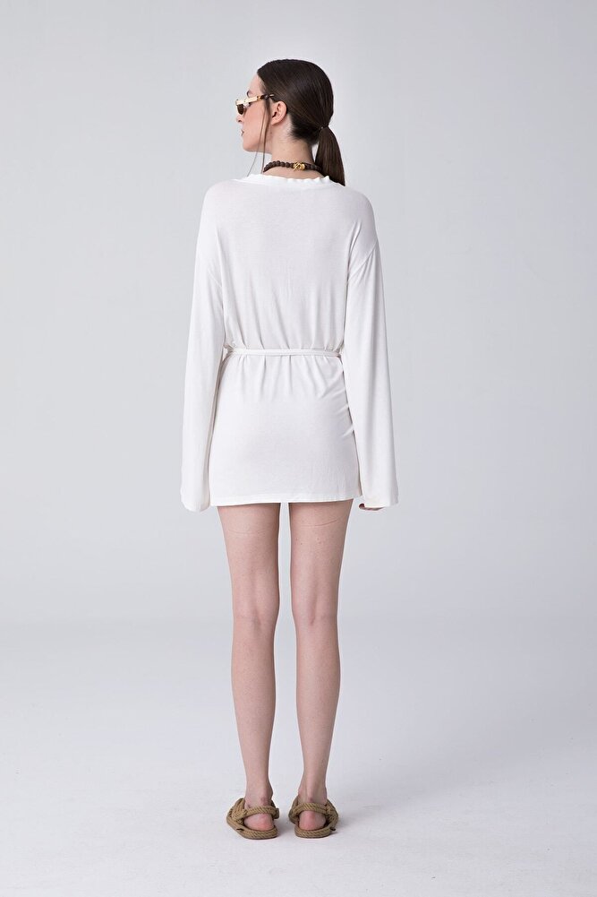 Ultra Soft Zoe Kimono Beyaz