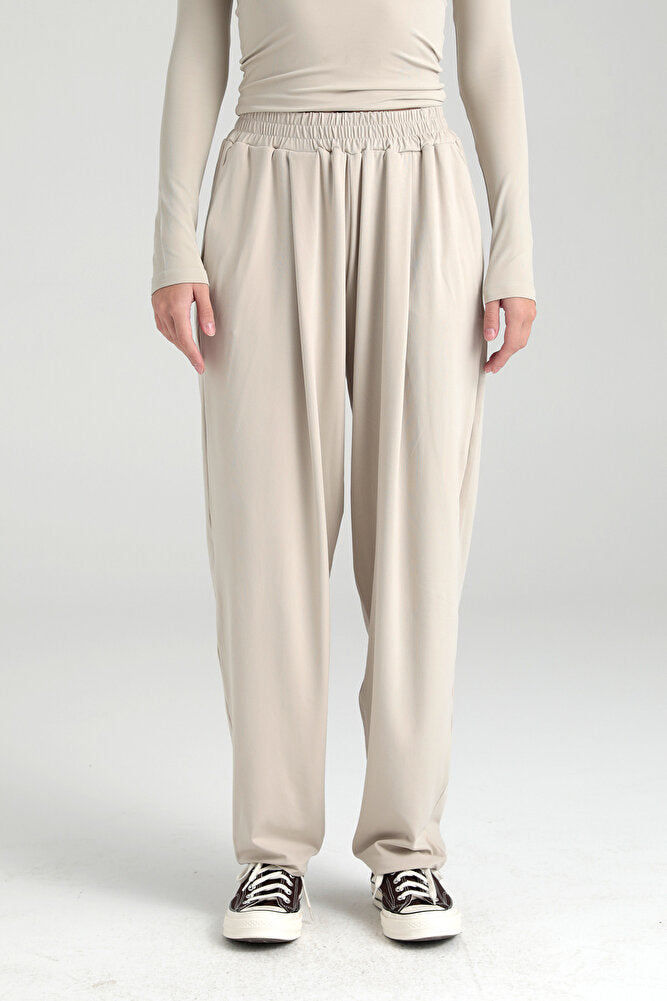 Soft Touch Şalvar Pantolon Bej