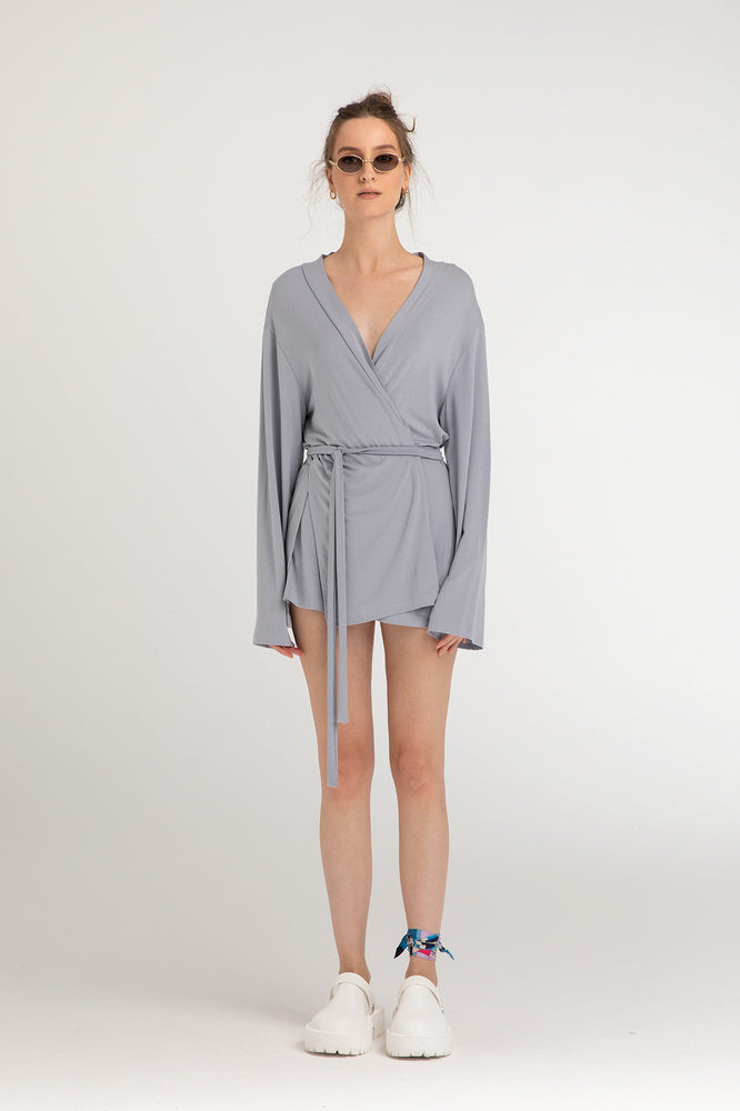 Ultra Soft Zoe Kimono Gri