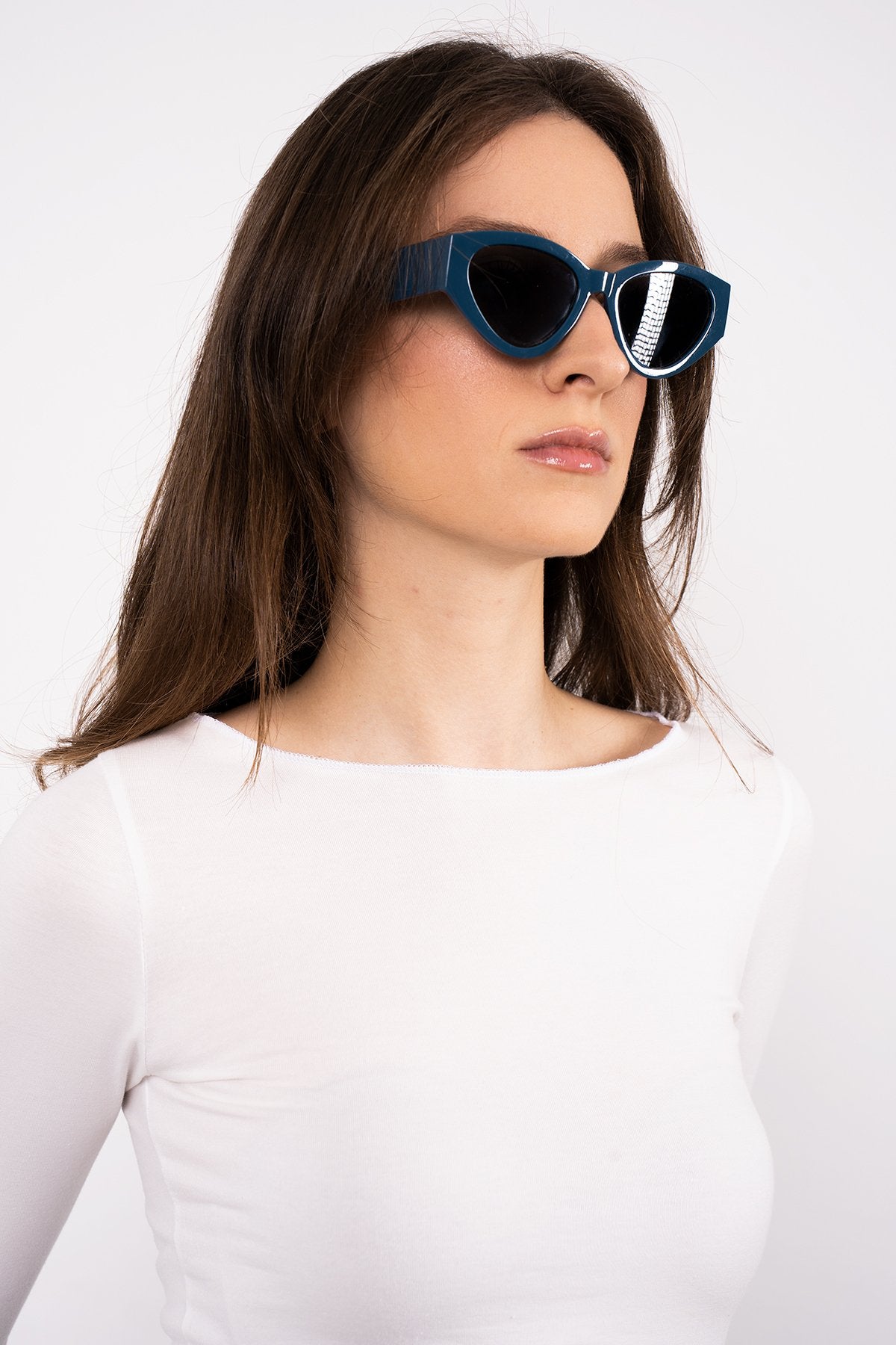 Cotton Kayık Yaka Bluz Ekru