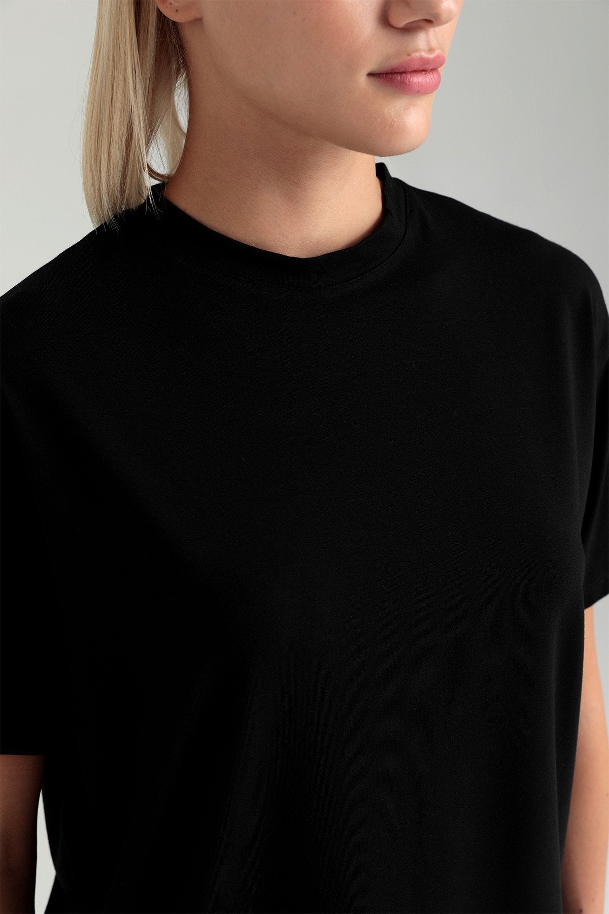 Ultra Soft Kısa Kollu T-shirt Siyah