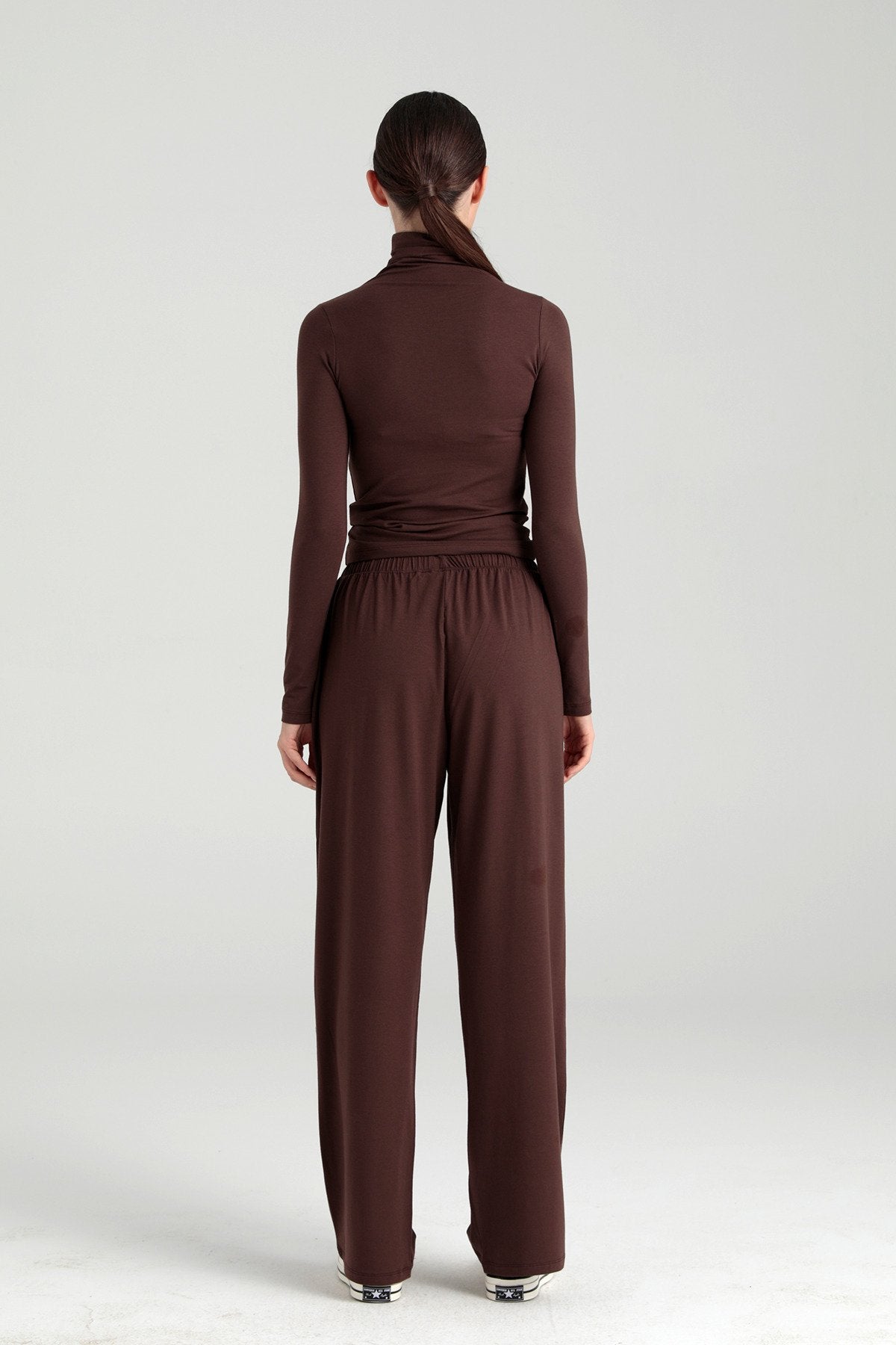 Ultra Soft Bağcıklı Pantolon Kahverengi