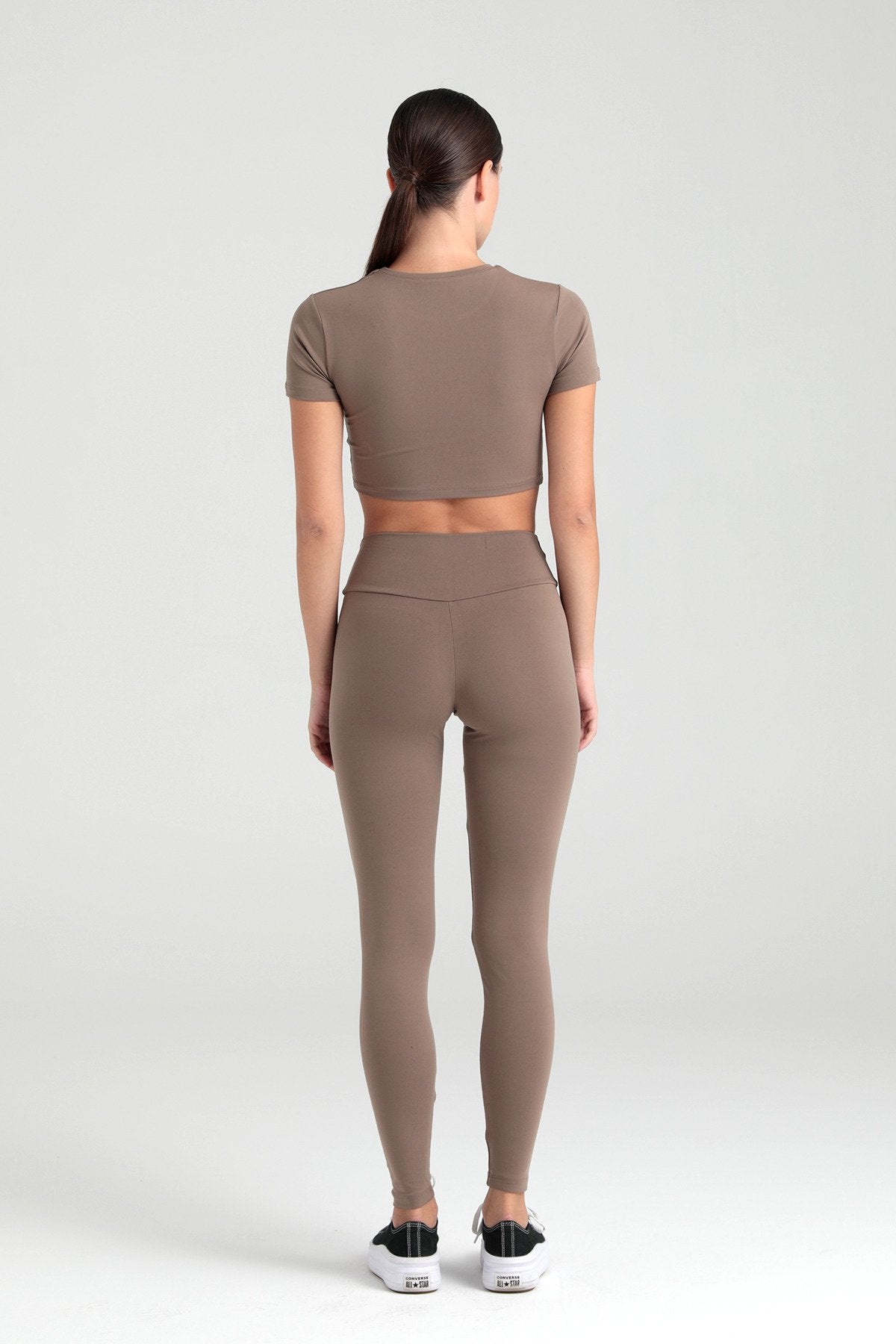 Comfort Yüksek Bel Tayt Vizon