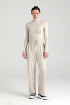 Ultra Soft Bağcıklı Pantolon Bej