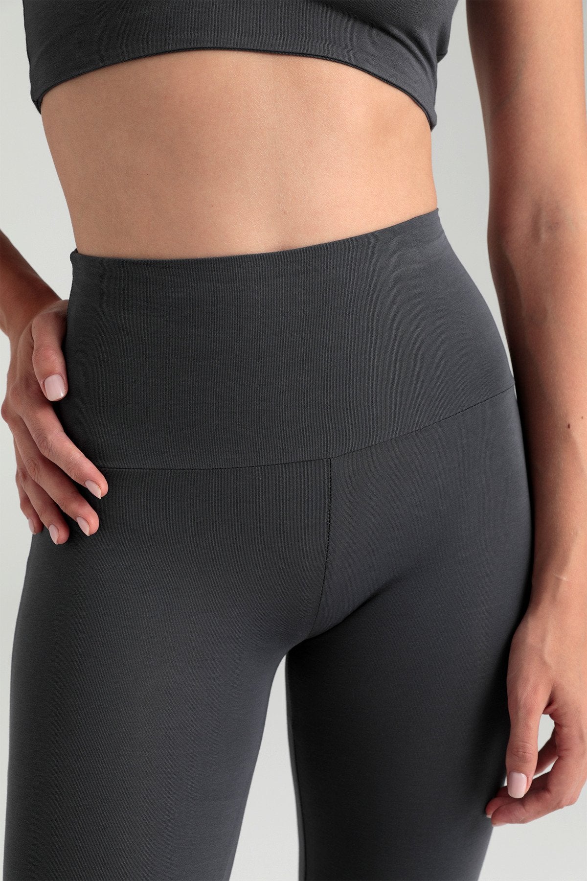 Ultra Soft Ispanyol Paça Pantolon Füme