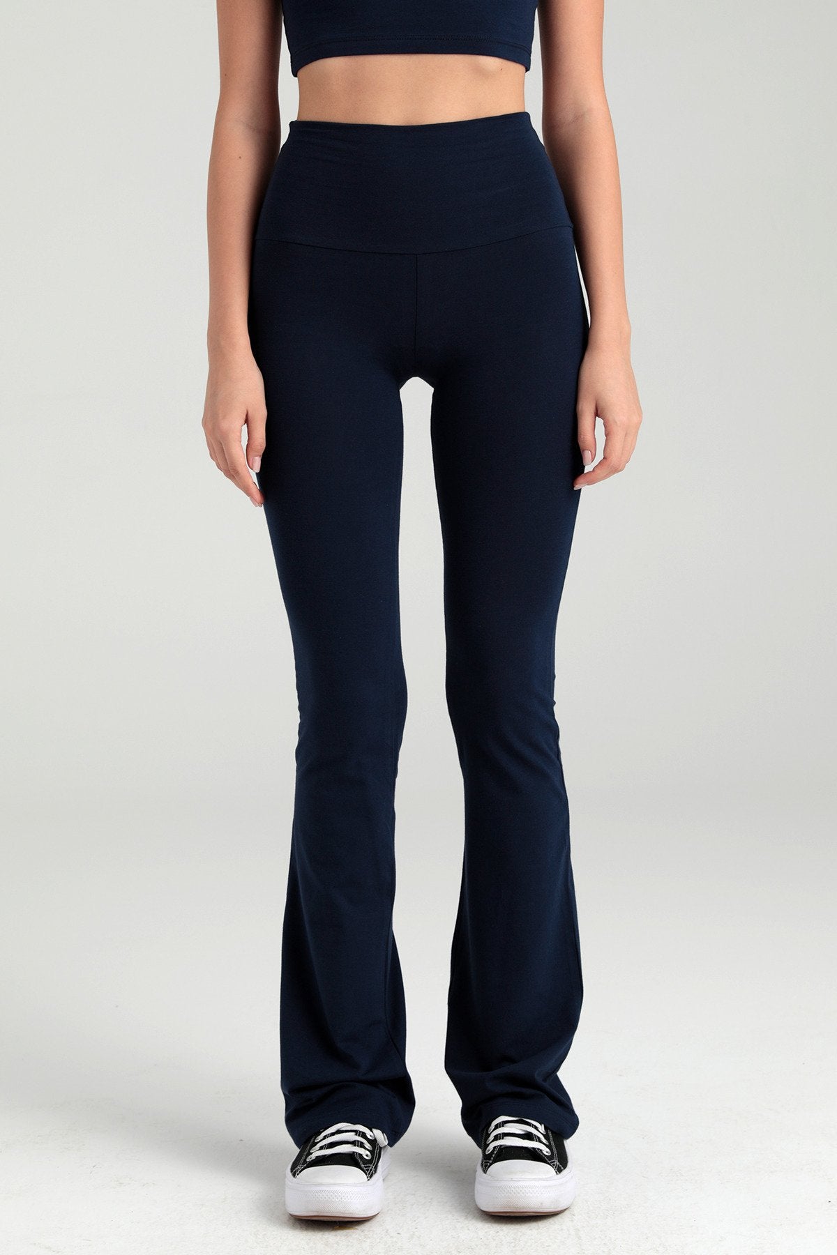 Ultra Soft İspanyol Paça Pantolon Lacivert